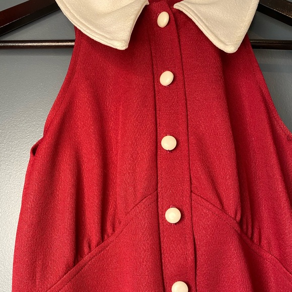 Vintage 1975 Button Up Maxi Collared Dress - Picture 5 of 8